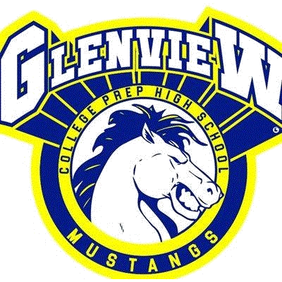 Glenview College Prep Mustangs logo